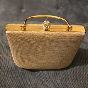 PREZZO ELEGANT GOLD EVENING BAG